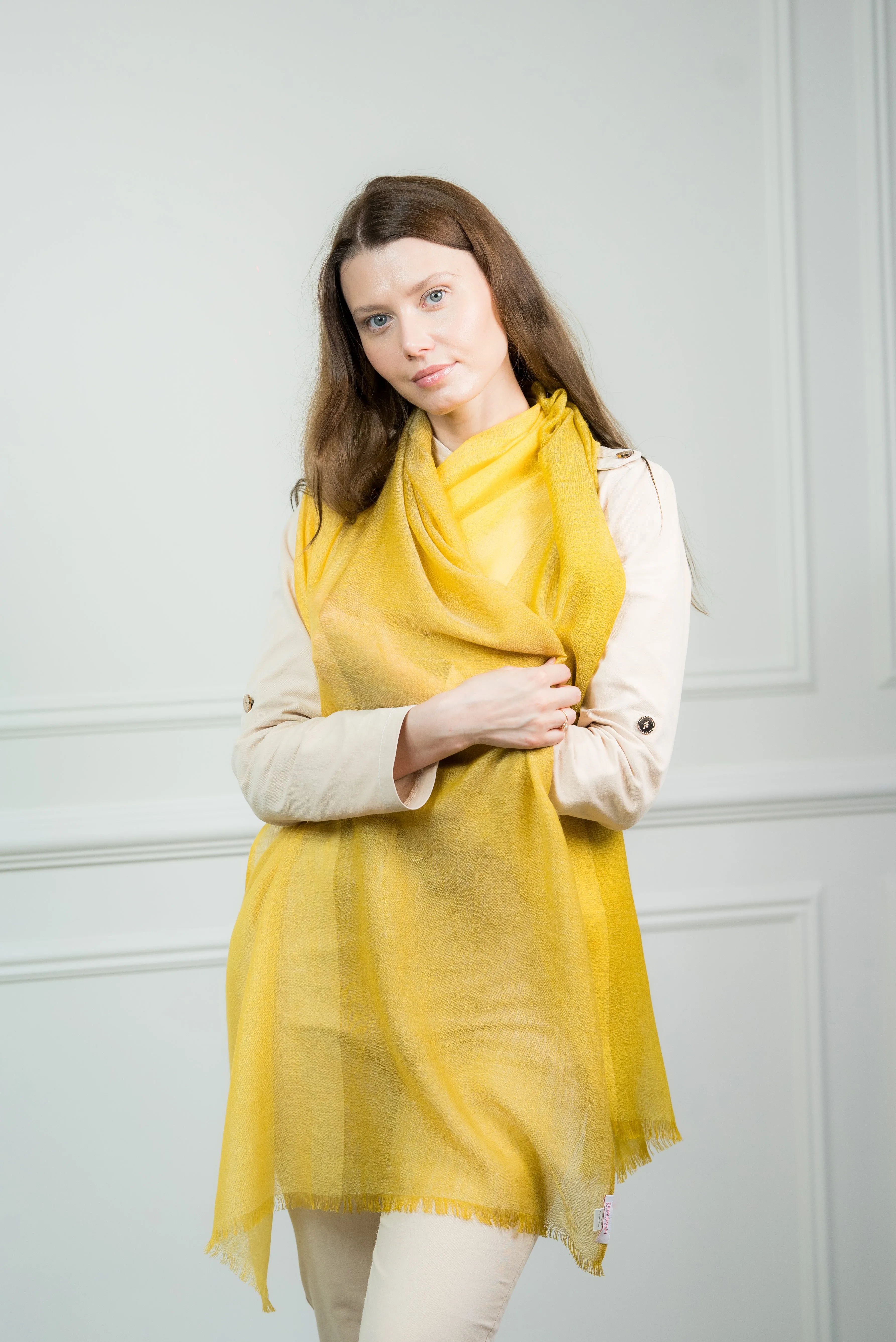 4 Color Block Lemon Scarf