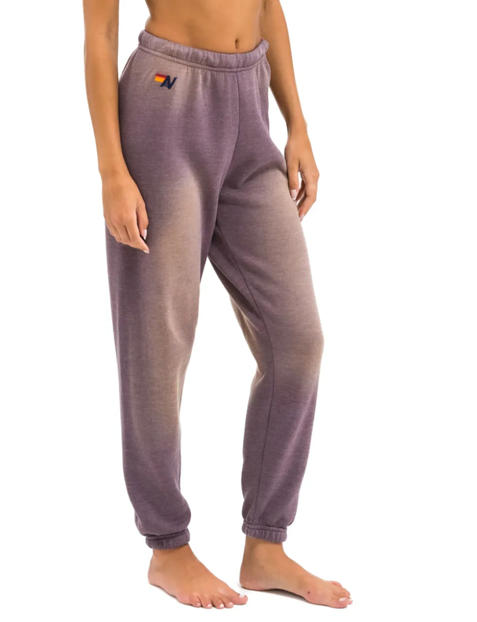 5 Stripe Women's Sweatpants, Faded Mocha