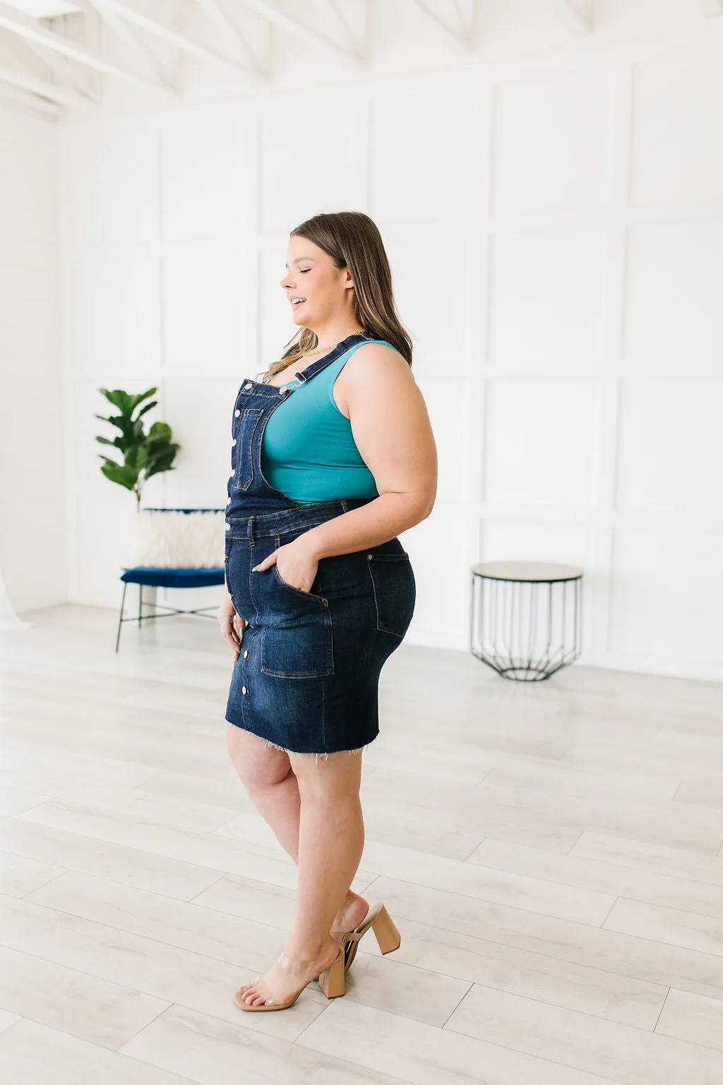 Agnes Denim Overall Dress by Judy Blue