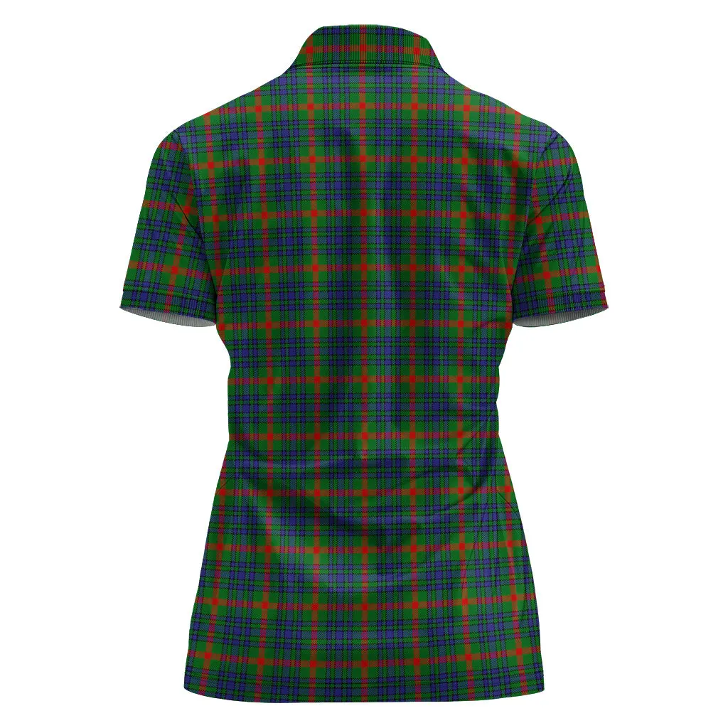 Aiton Tartan Polo Shirt For Women