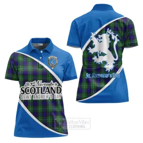 Alexander Family Crest Tartan Women's Polo Shirt Celebrate Saint Andrew's Day in Style