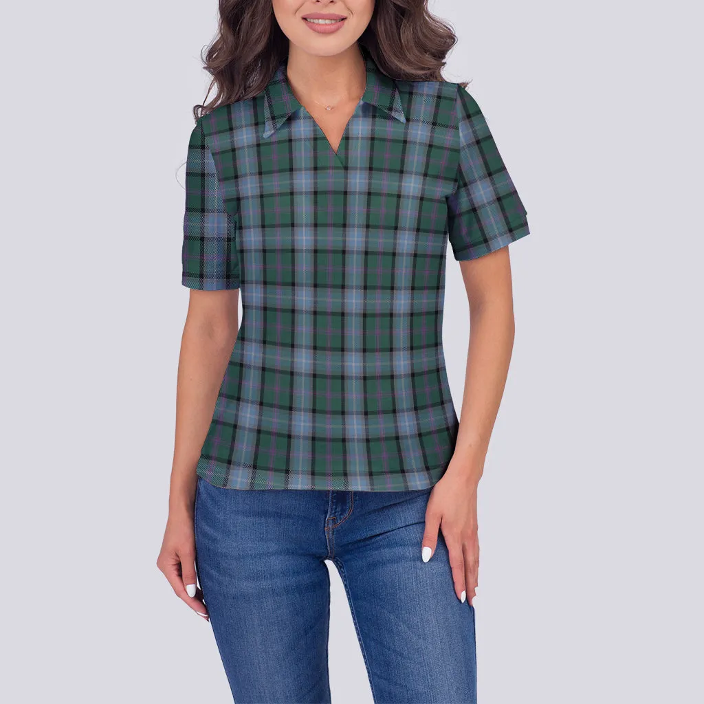 Alexander of Menstry Hunting Tartan Polo Shirt For Women