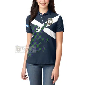 Alexander Tartan Lion Rampant Women's Polo Shirt Proudly Display Your Heritage with Alba Gu Brath and Clan Name