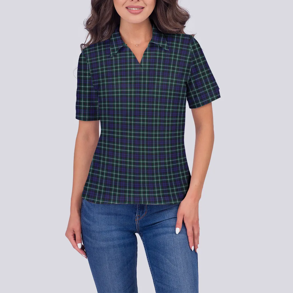 Allardice Tartan Polo Shirt For Women