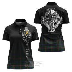 Allison Tartan Women's Polo Shirt Featuring Alba Gu Brath Family Crest Celtic Inspired