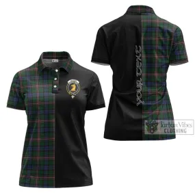 Allison Tartan Women's Polo Shirt with Family Crest and Half Of Me Style