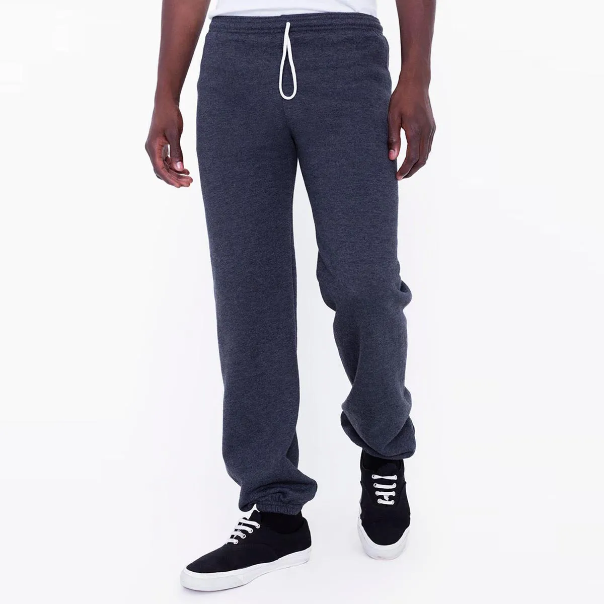 American Apparel Unisex Dark Heather Grey Flex Fleece Sweatpants