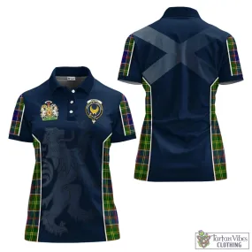 Arnott Tartan Women's Polo Shirt with Family Crest and Lion Rampant Vibes Sport Style