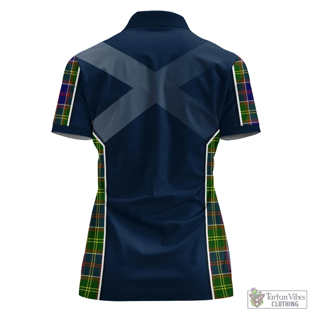 Arnott Tartan Women's Polo Shirt with Family Crest and Lion Rampant Vibes Sport Style