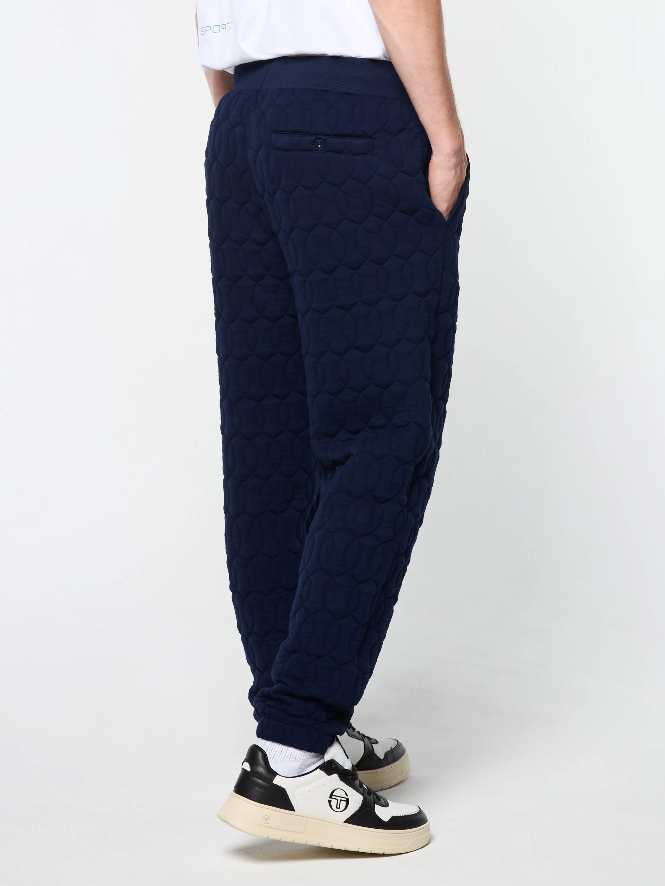 Aversa Quilted Sweatpant- Maritime Blue