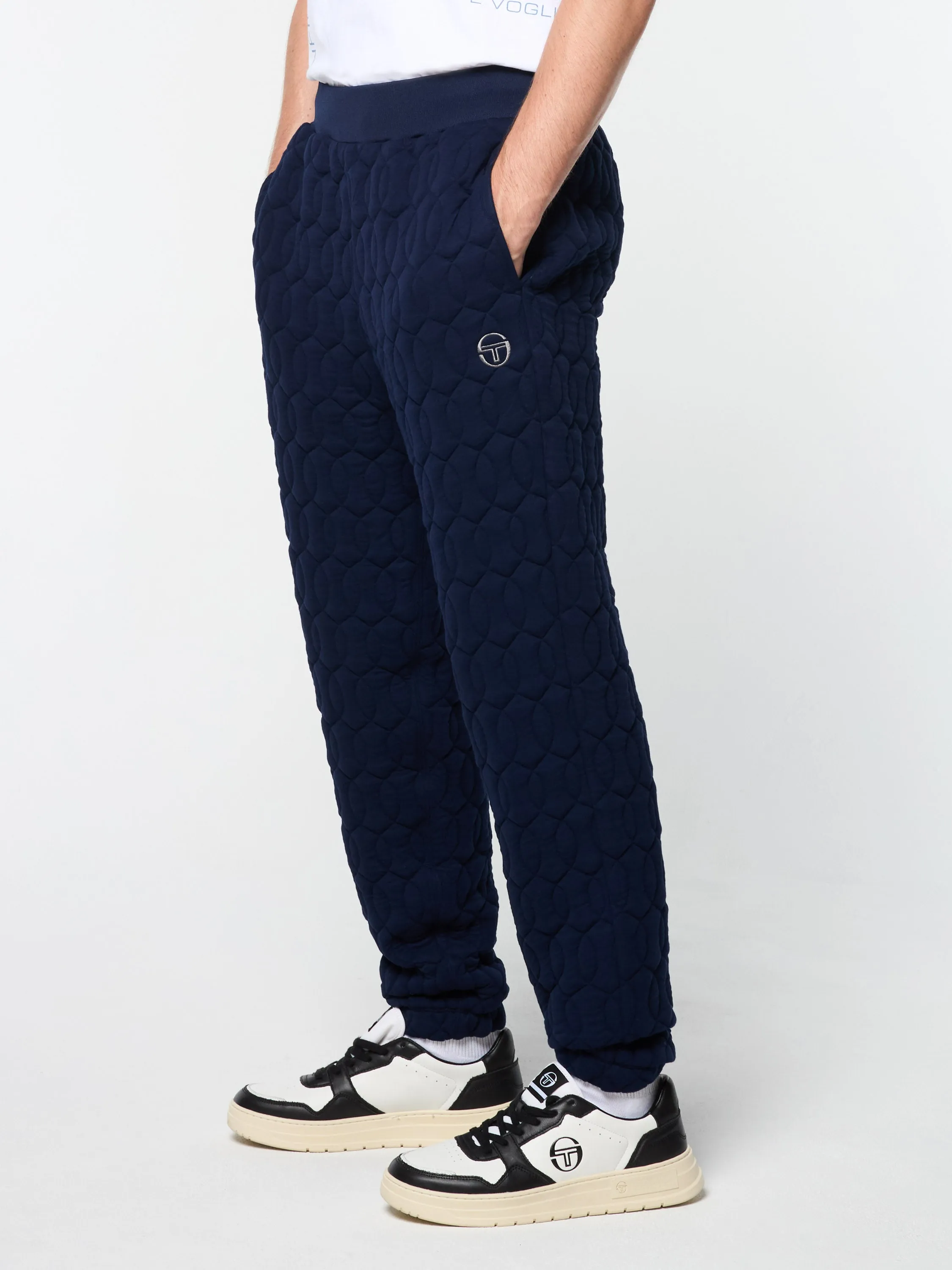 Aversa Quilted Sweatpant- Maritime Blue