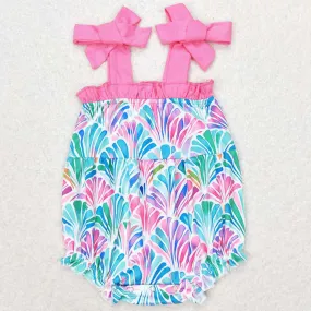 Baby Girls Rompers Straps Colorful Seashells Summer Ruffle Rompers SR1555