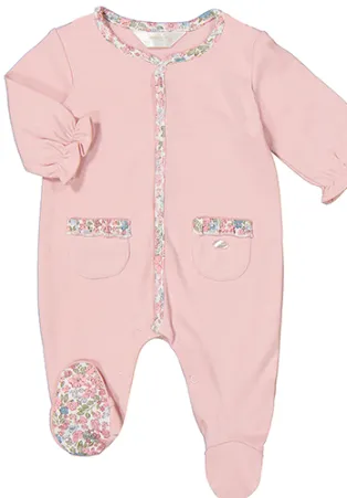 Baby Rose Solid Bodysuit - Select Size