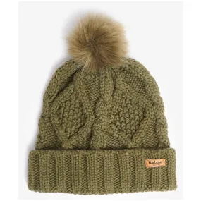 Barbour Ridley Beanie And Scarf Gift Set In Olive