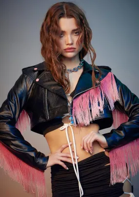 Bite The Dust Fringe Moto Jacket