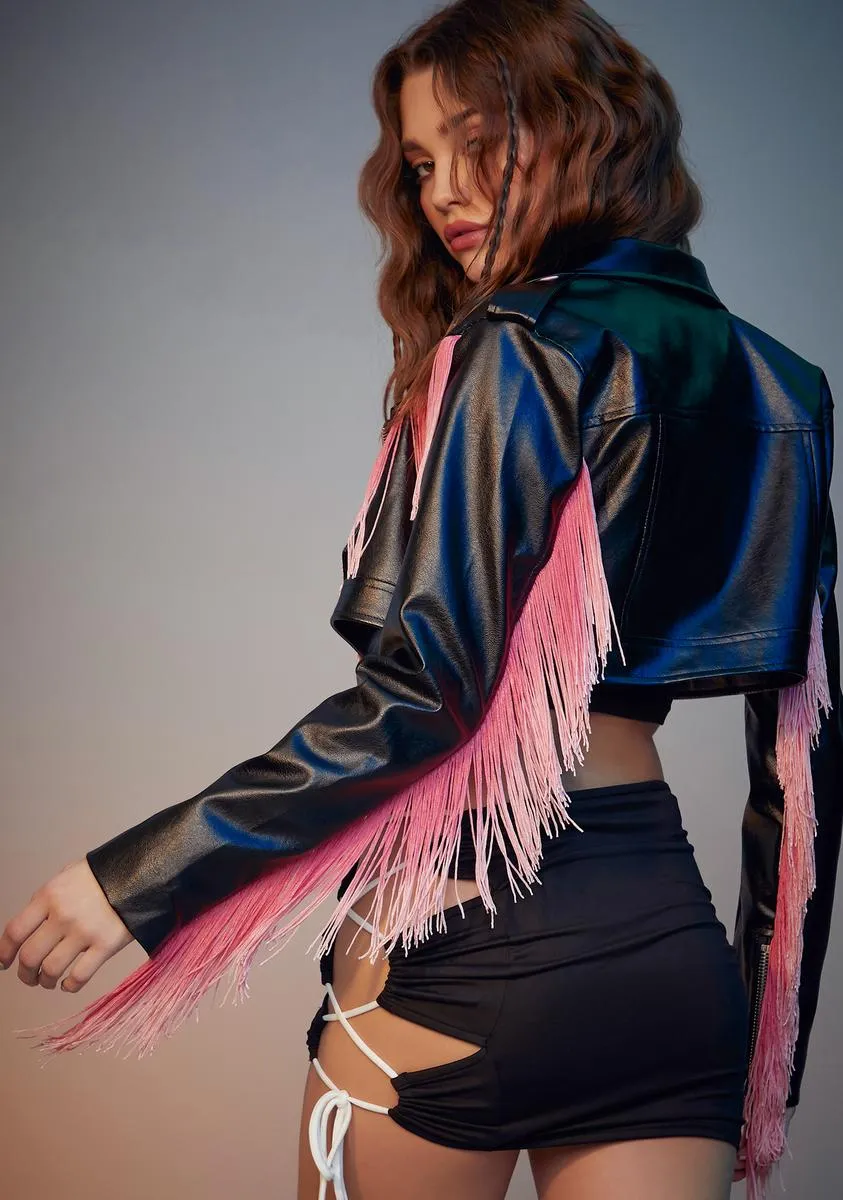 Bite The Dust Fringe Moto Jacket