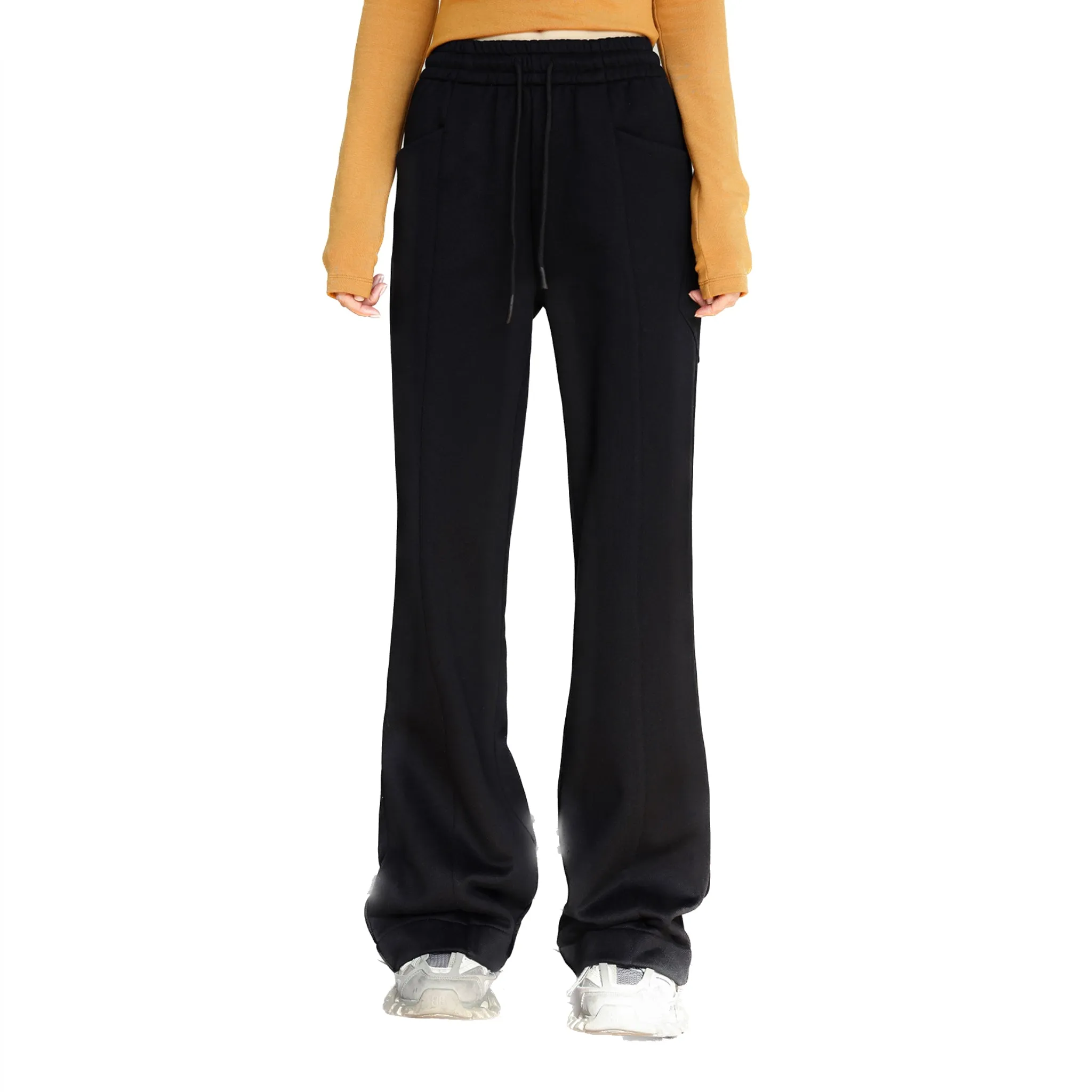 Black Cropped Sweatpants