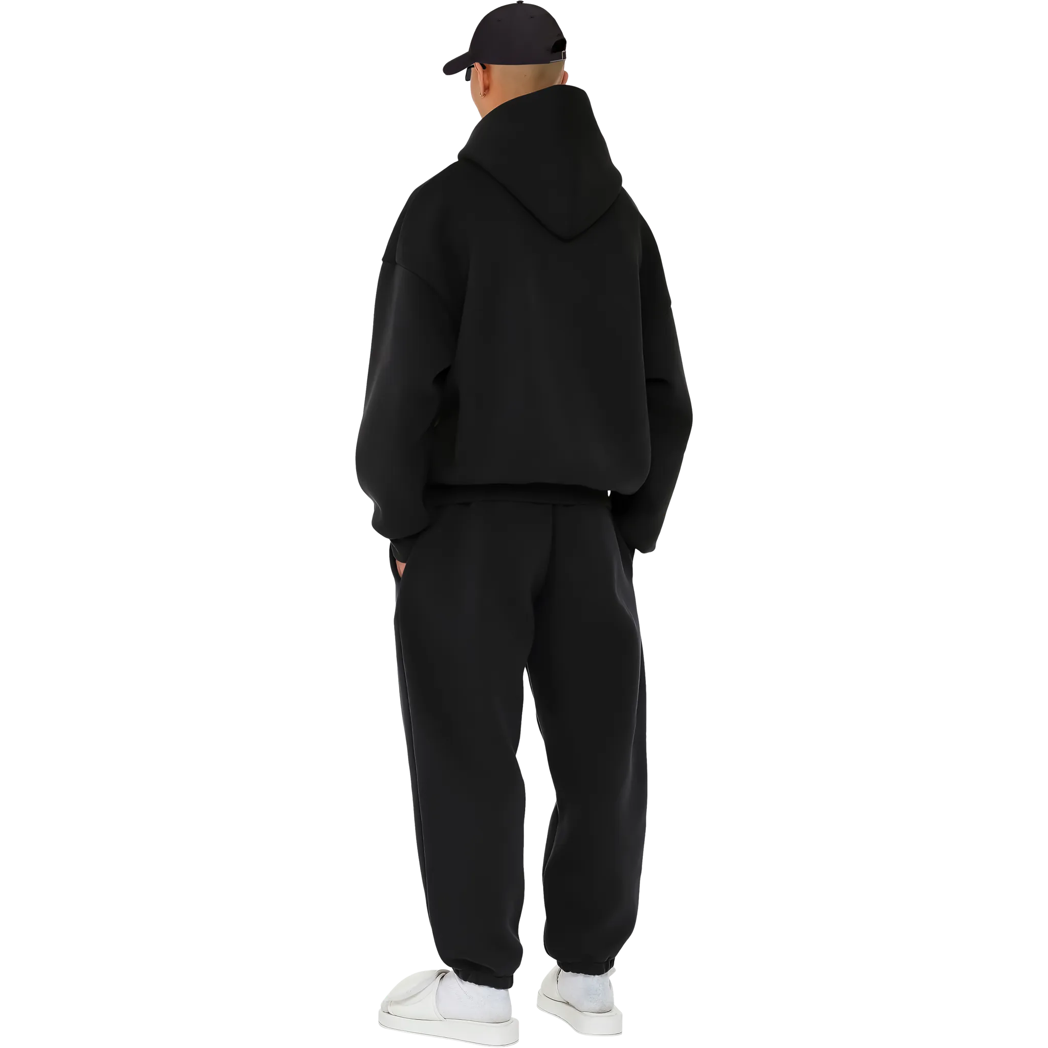 Black Relaxed Fit Sweatpants