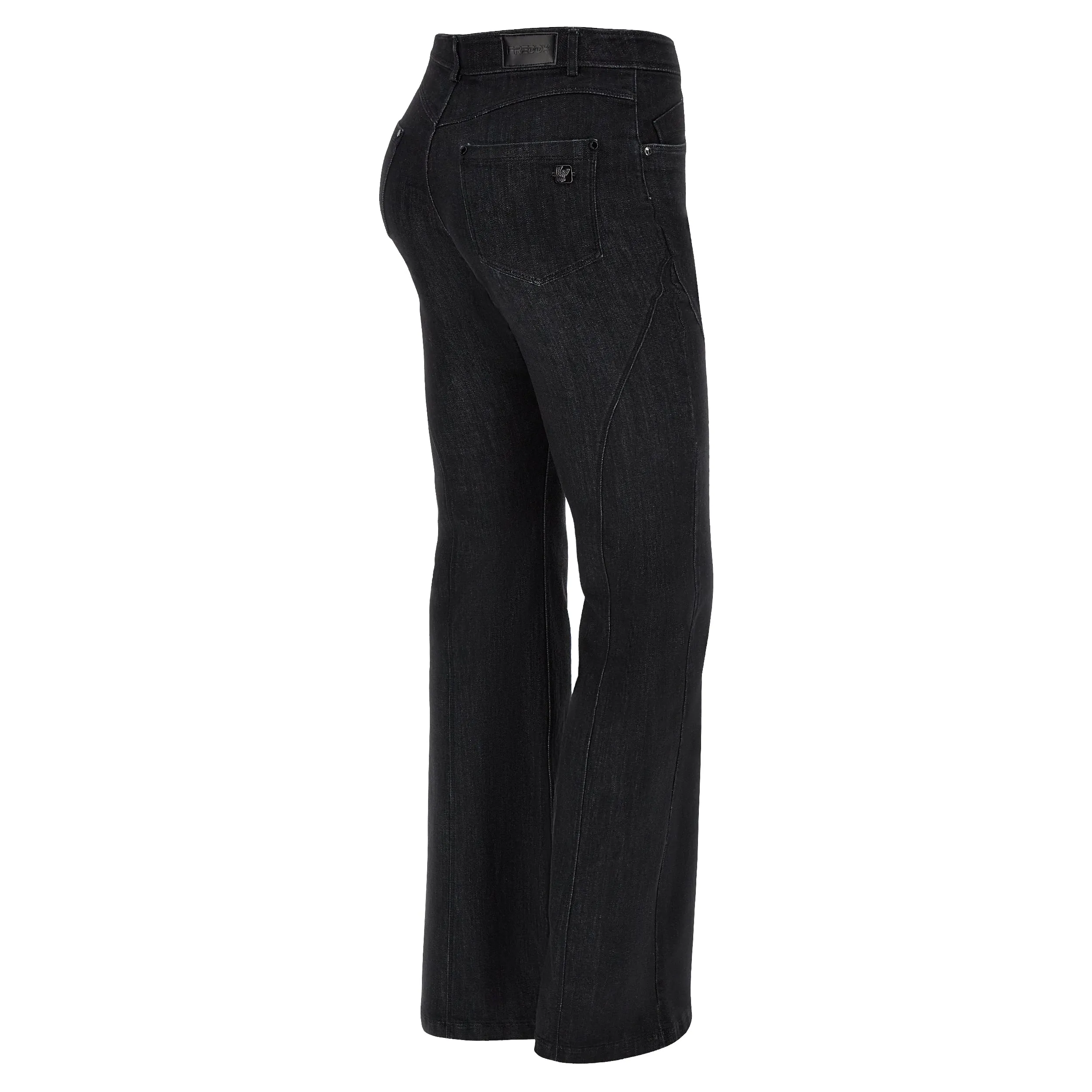 (BLACK29RF301-J7N) FREDDY BLACK Flared Jeans in Woven Denim