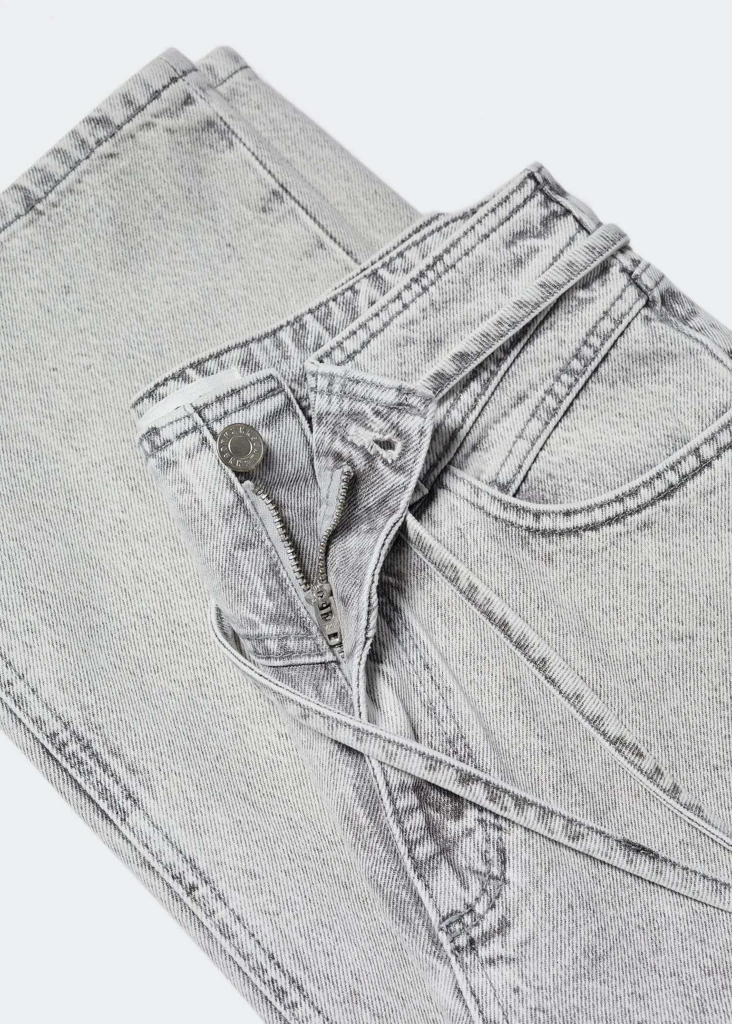 Bow cotton jeans