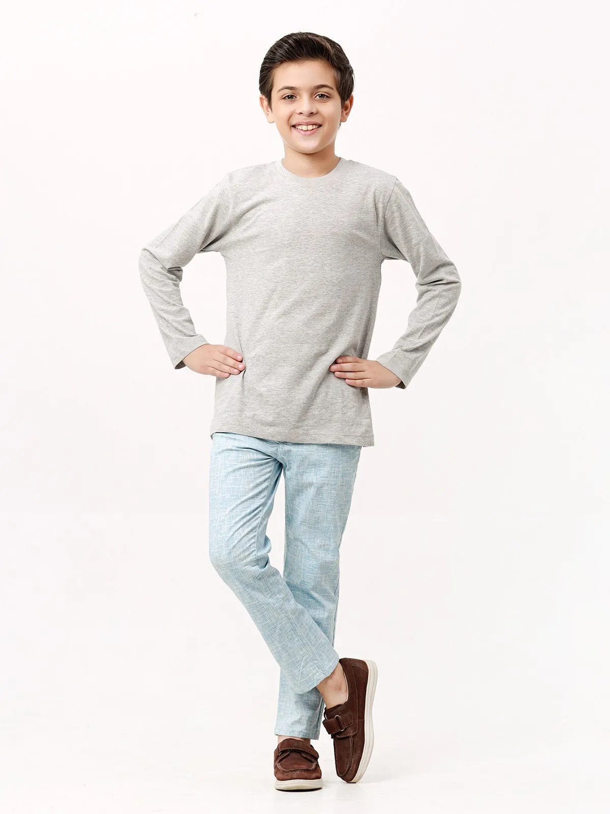 Boy's Light Blue Chino Pant - EBBCP23-023