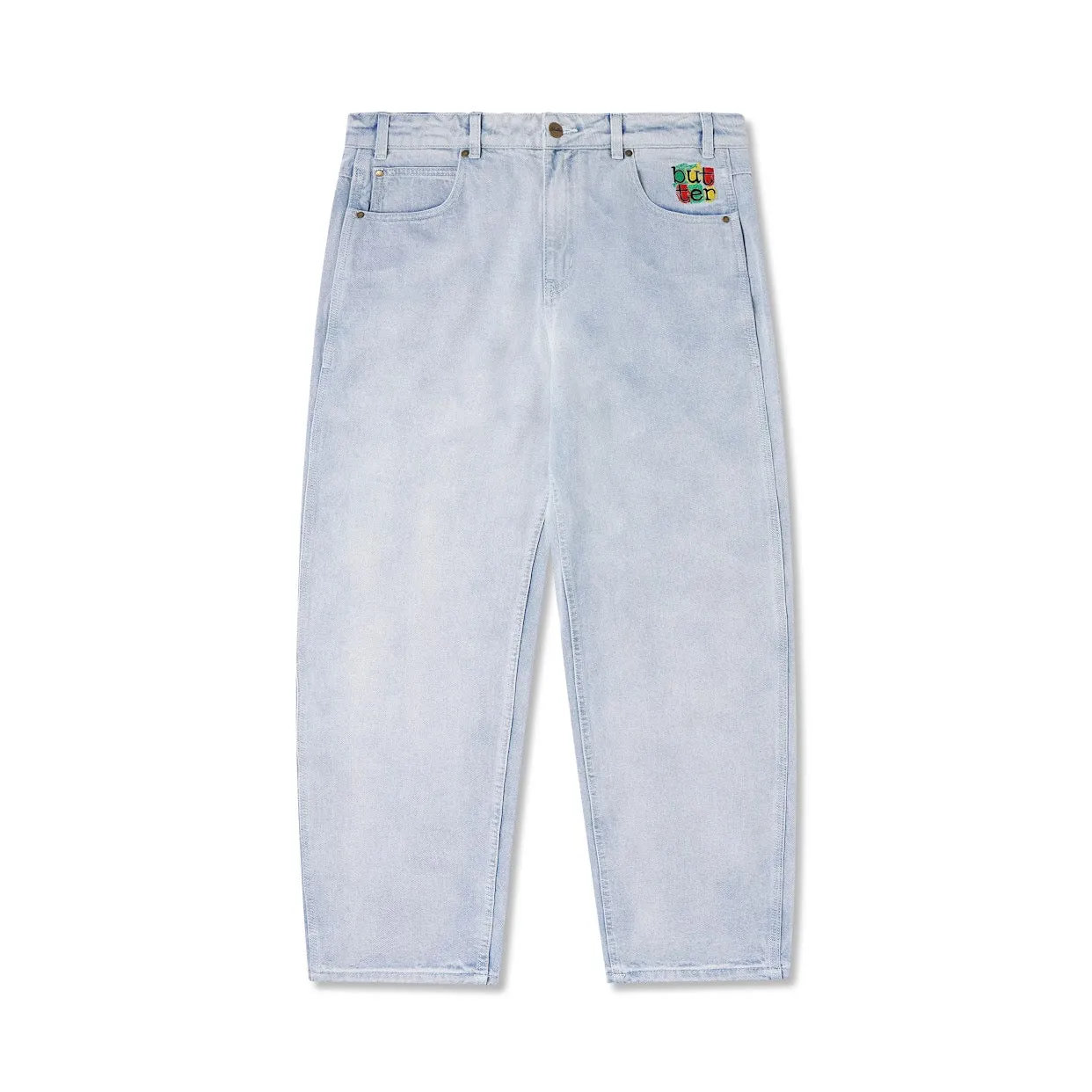 Butter Goods Scribble Denim Pants - Light Blue