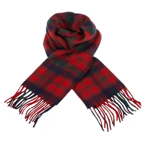 Cashmere Scottish Tartan Clan Scarf  Robertson Red