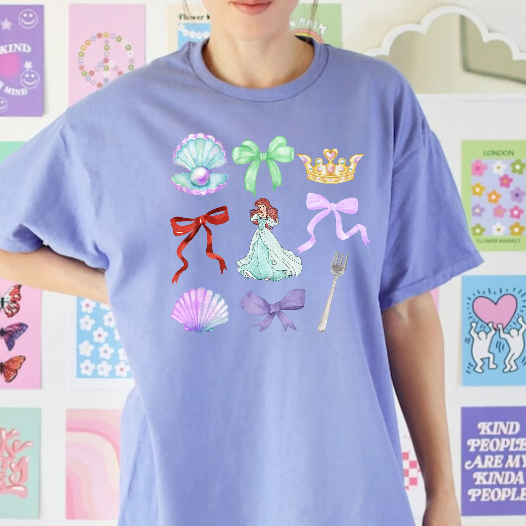 Coquette Mermaid Princess Bow Shirt