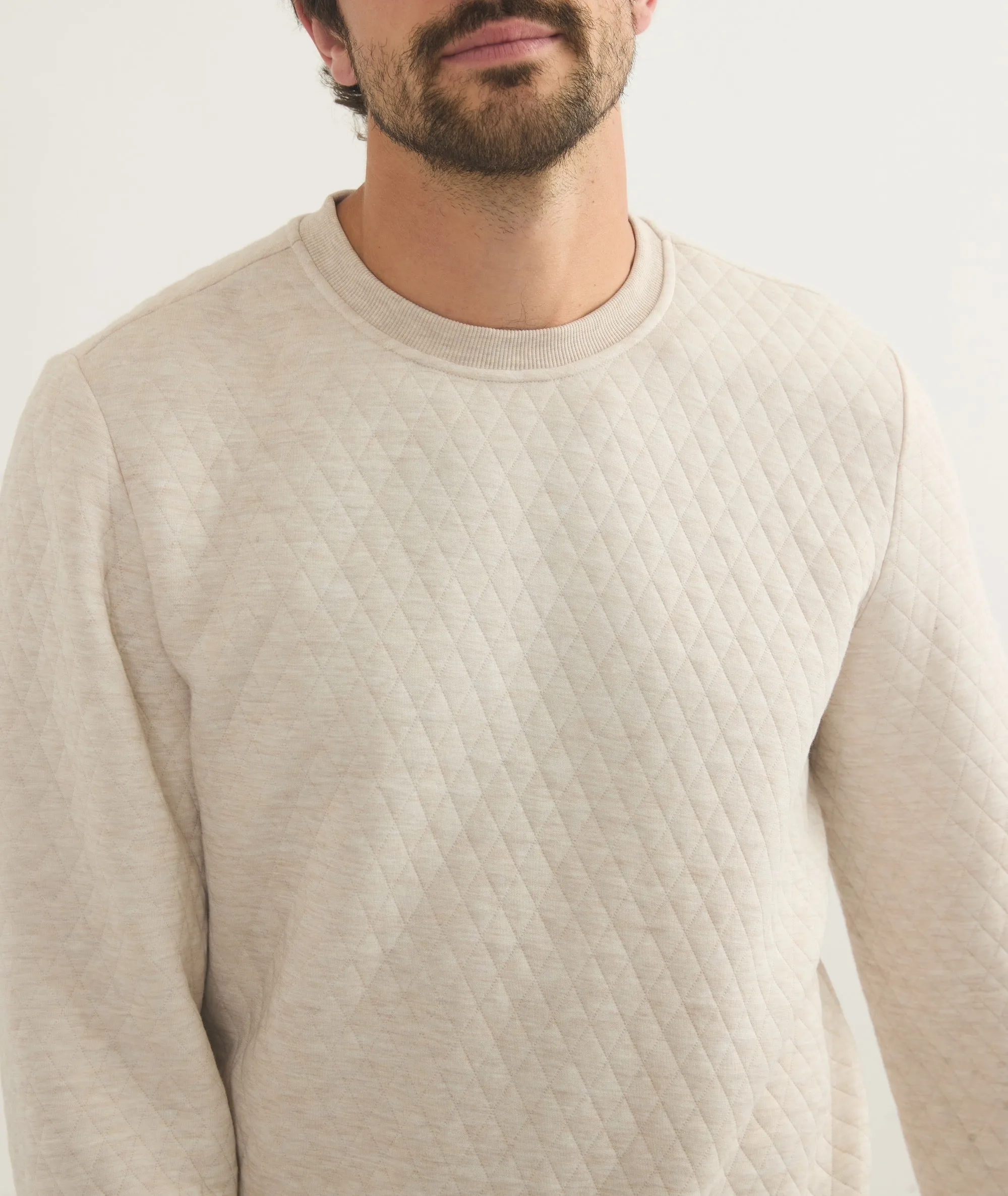 Corbet Quilted Crewneck