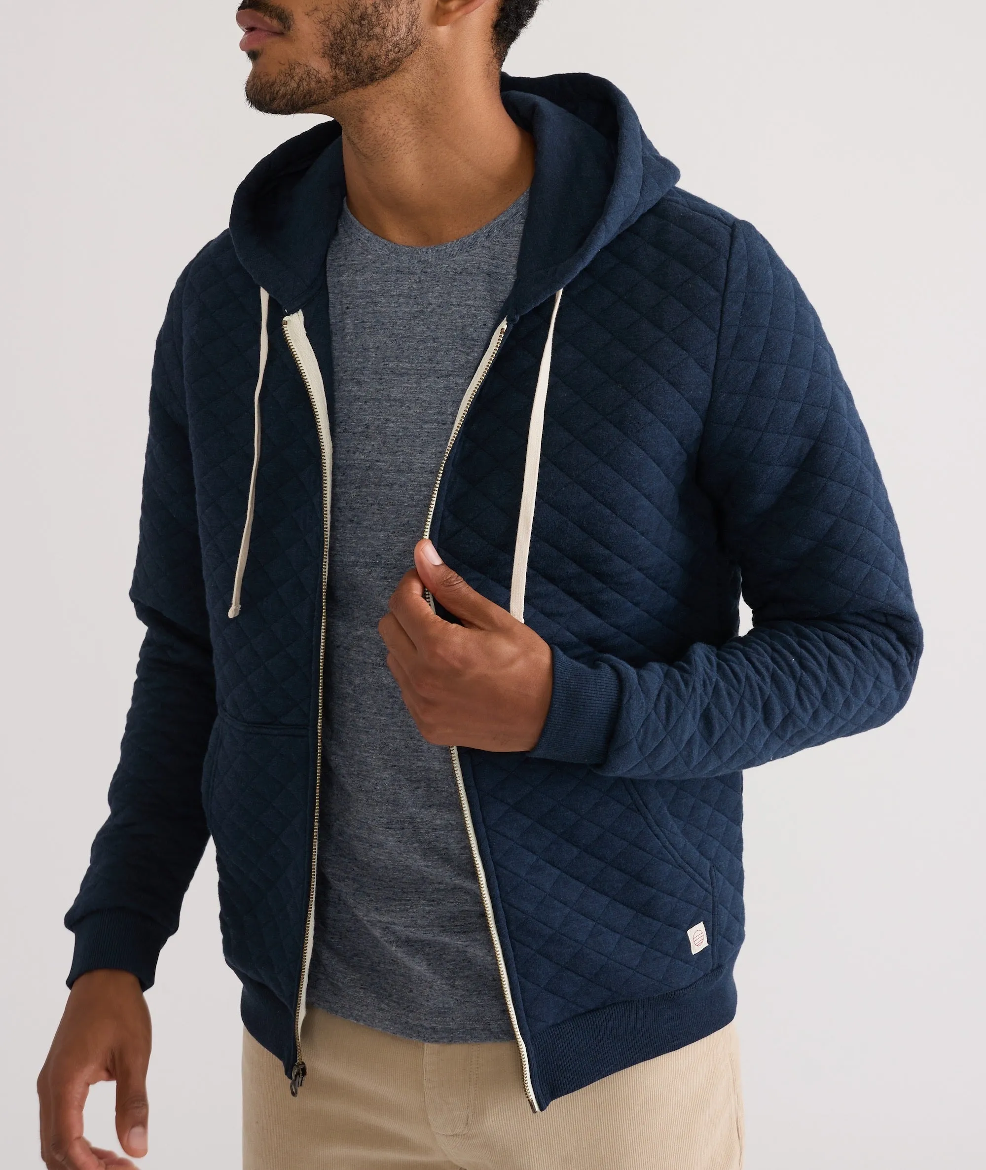 Corbet Quilted Full Zip Hoodie