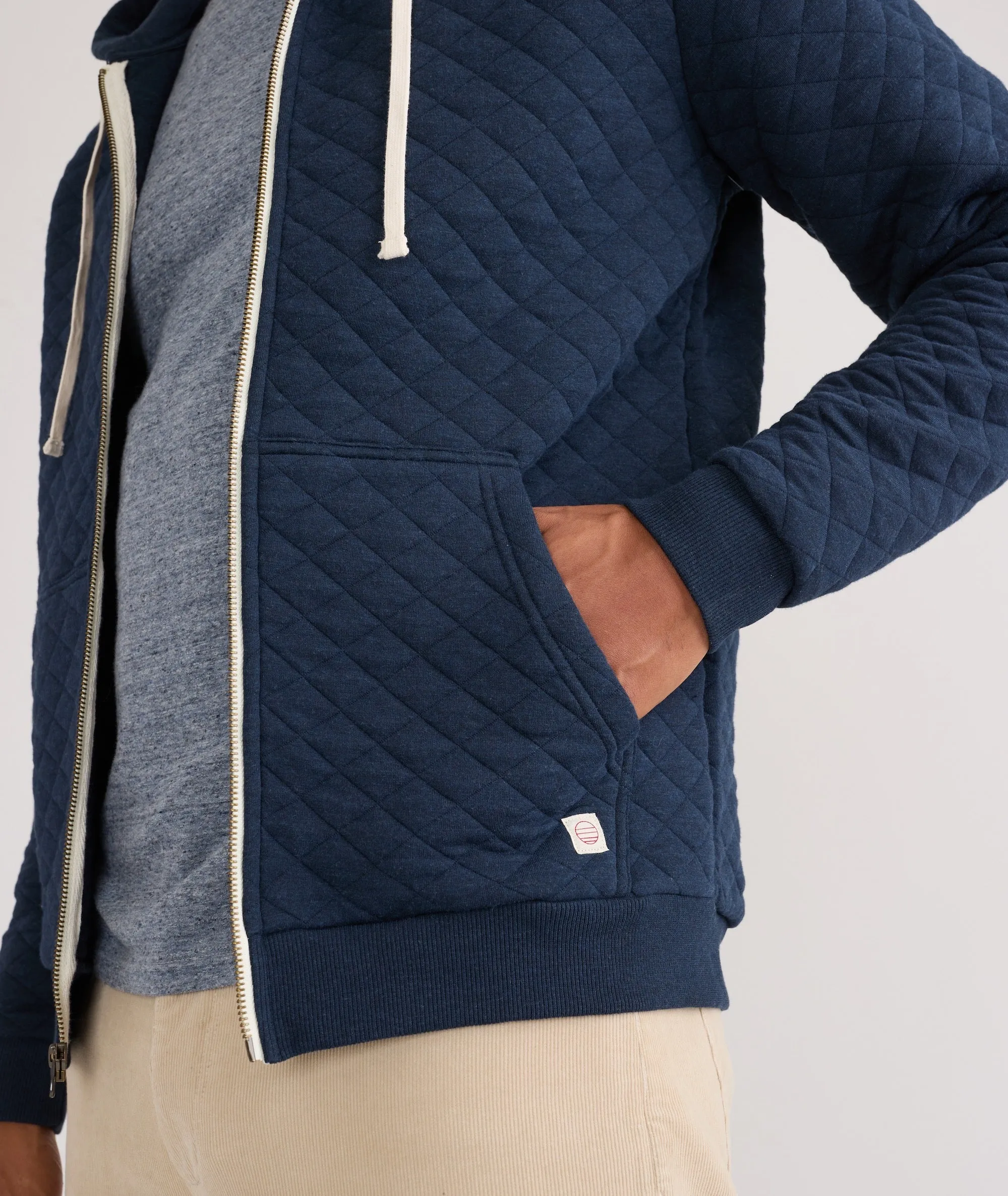 Corbet Quilted Full Zip Hoodie