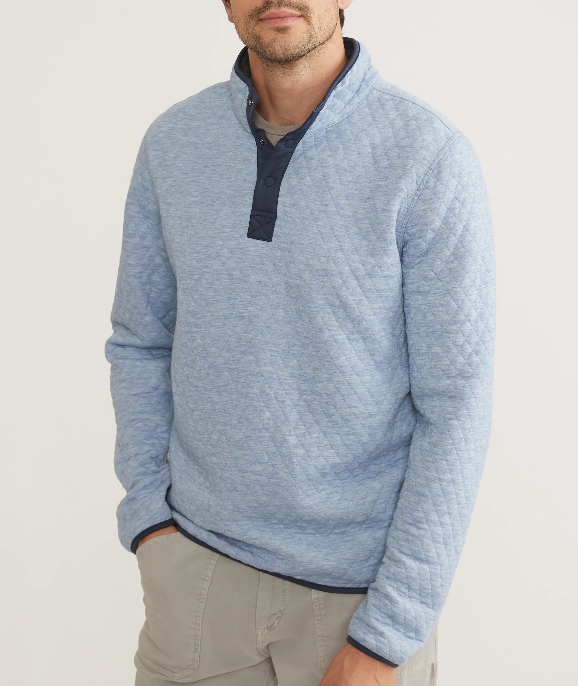 Corbet Quilted Reversible Pullover