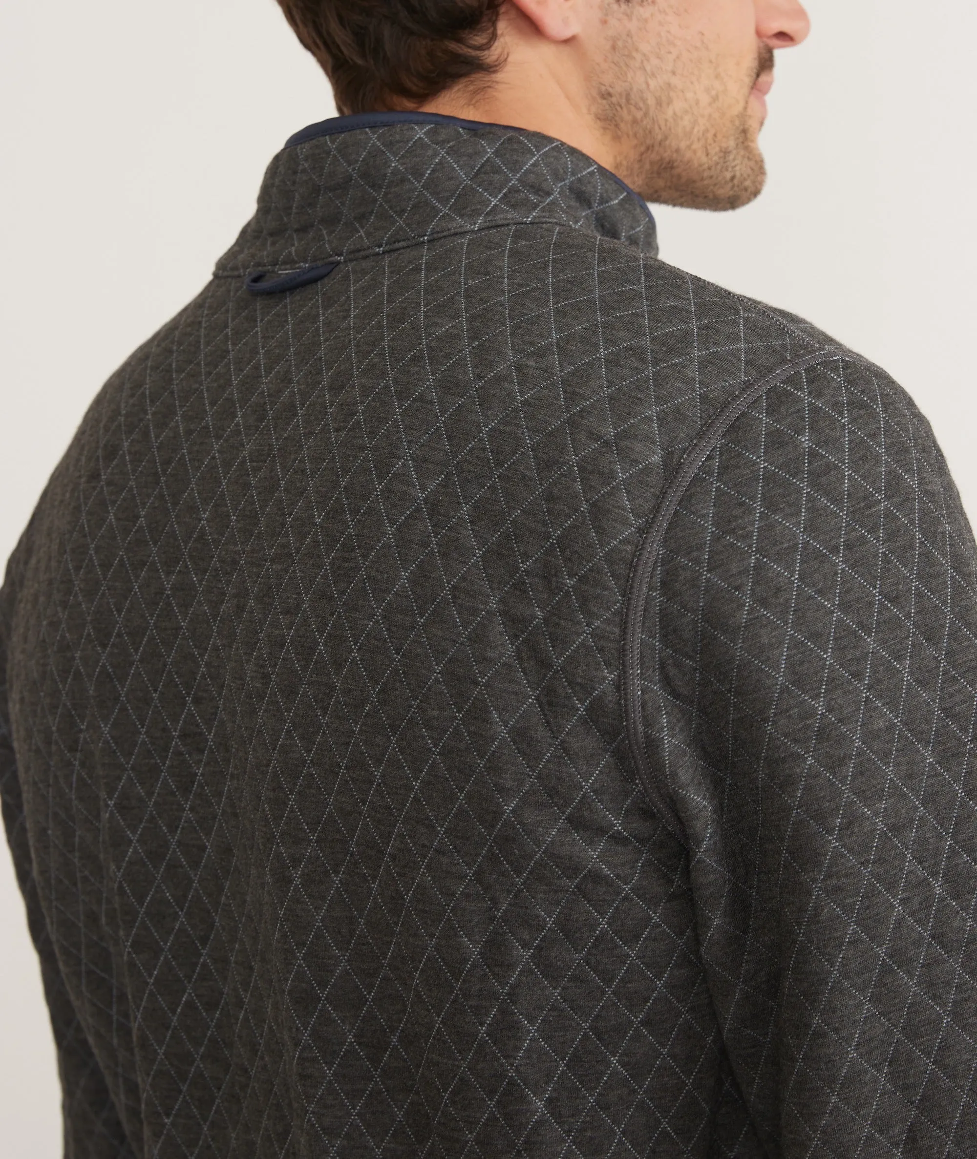 Corbet Quilted Reversible Pullover