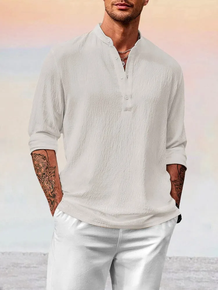 Cozy Lightweight Cotton Linen Button Shirt