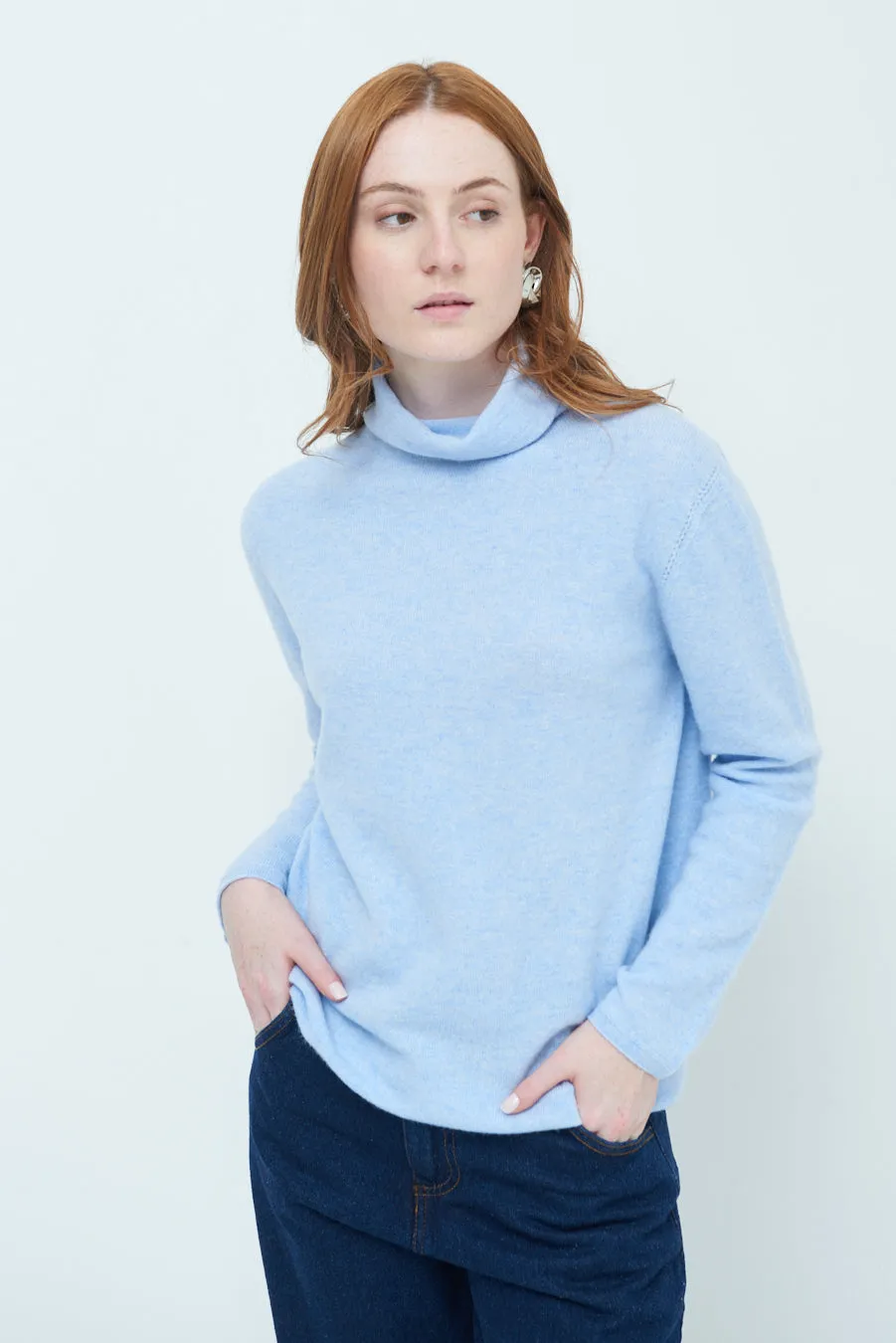 Cozy turtleneck knit sweater wholesale