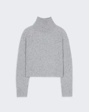 Cropped Turtleneck - Stone