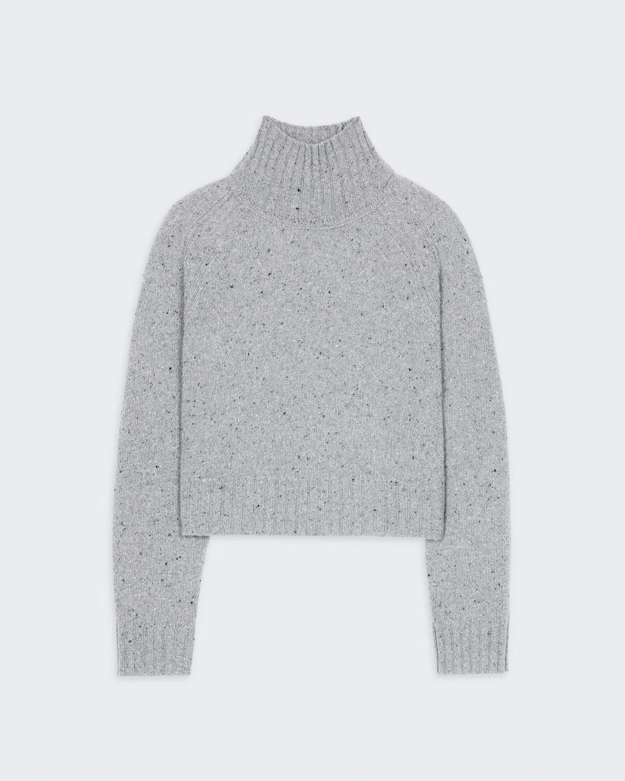 Cropped Turtleneck - Stone