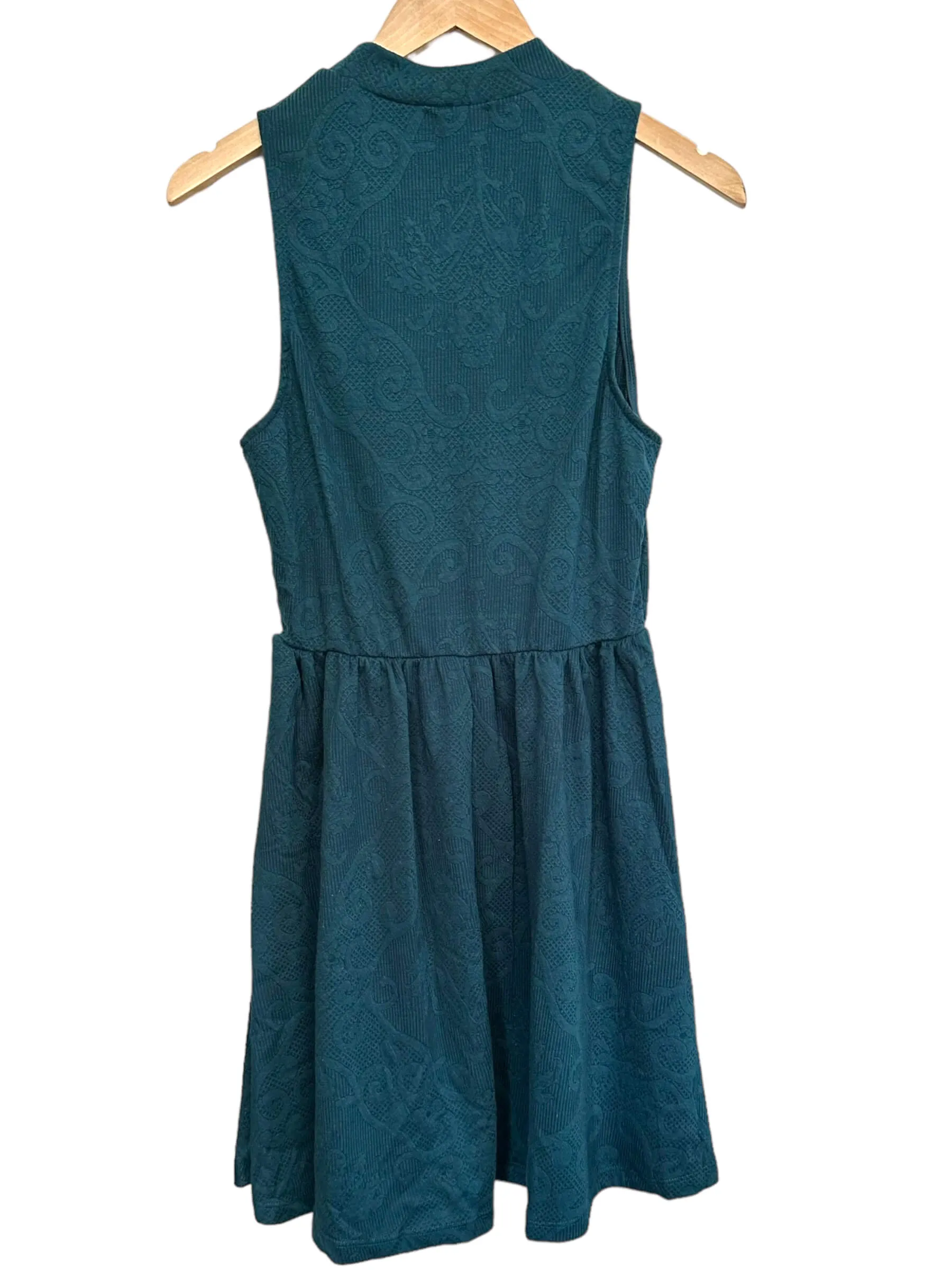 Dark Autumn Emerald Sleeveless Knit Dress