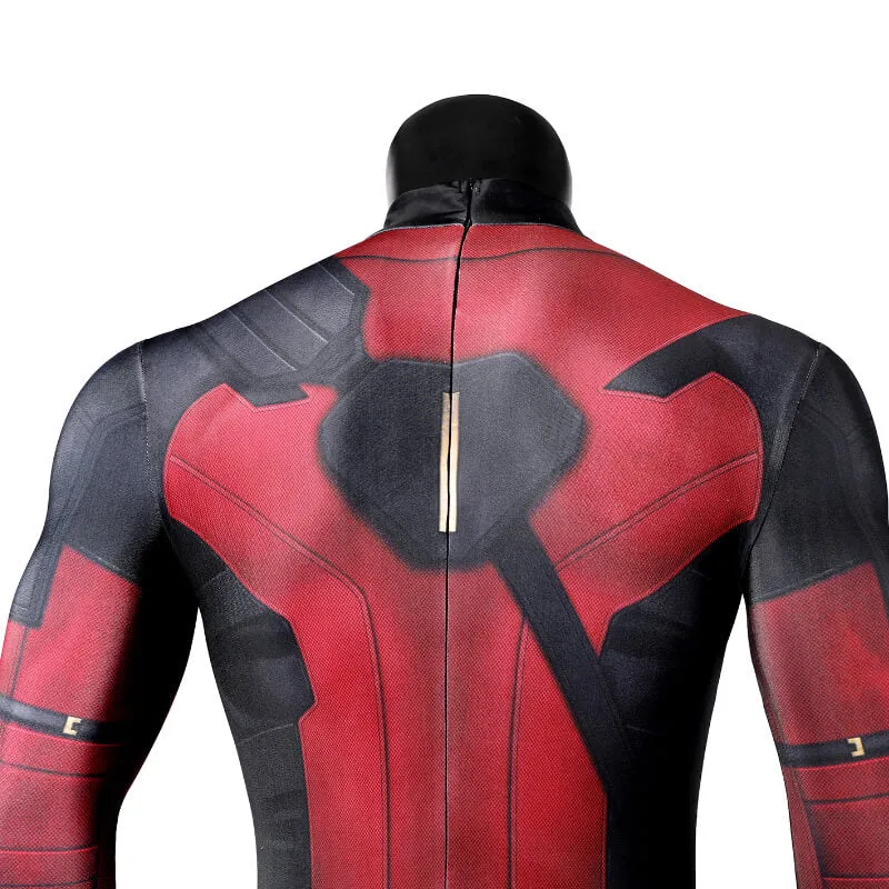 Deadpool Costume Adult Wade Wilson Halloween Bodysuit Deadpool Suit with Mask