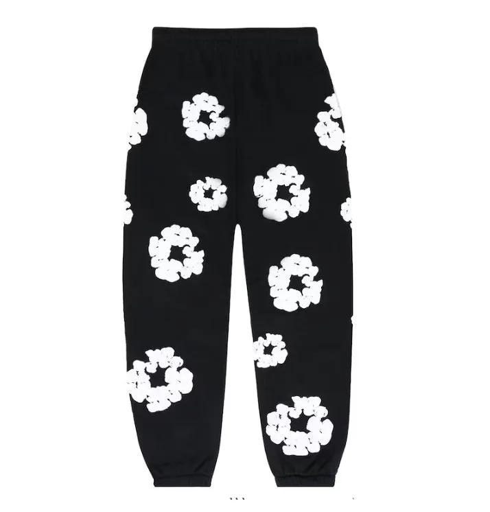 DENIM TEARS COTTON WREATH SWEATPANTS BLACK