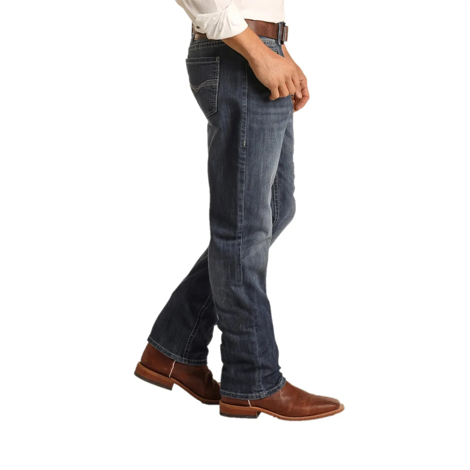 Double Barrel Stackable Boot Jeans by Rock & Roll