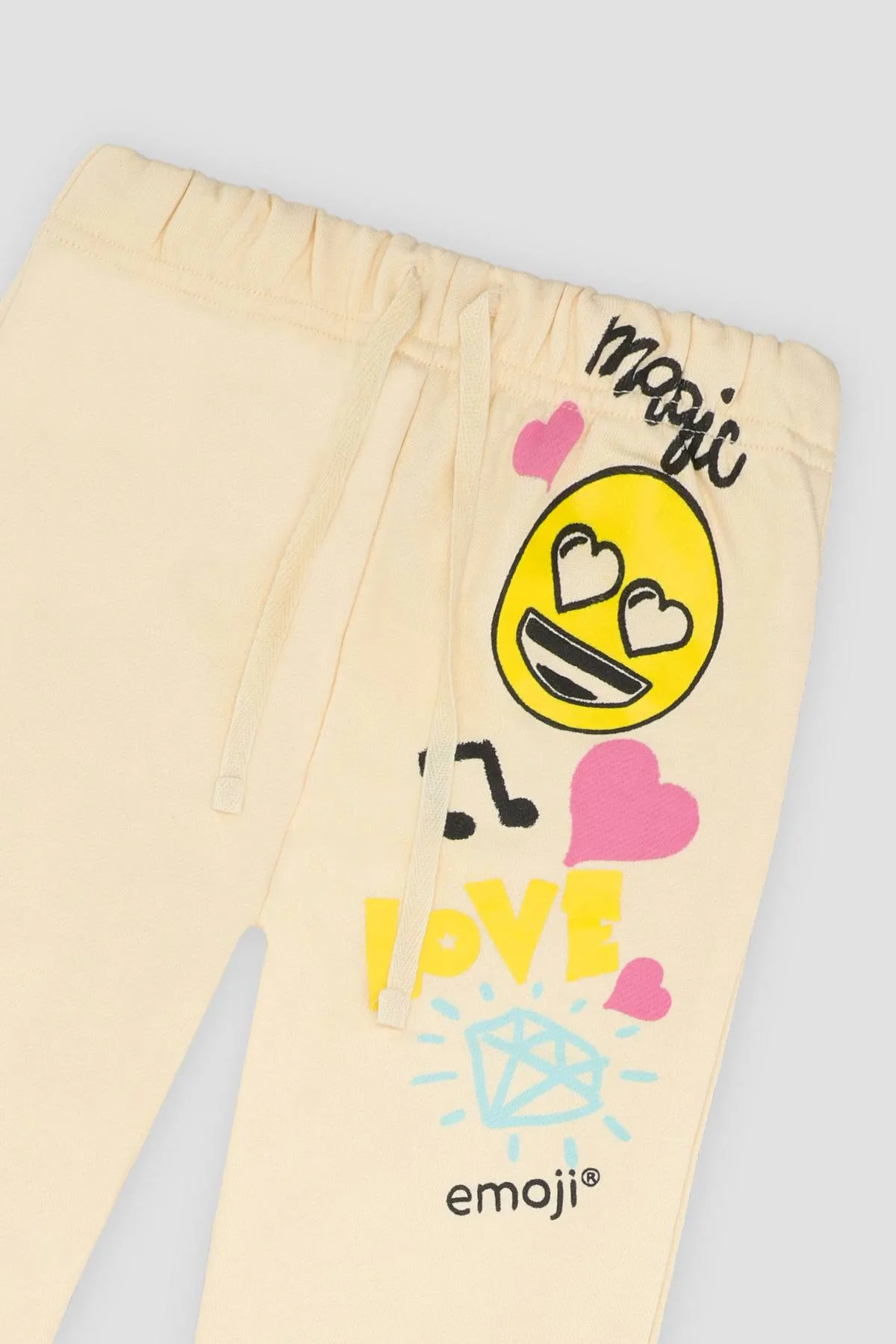 Emoji Trouser For Girl - Beigebeige