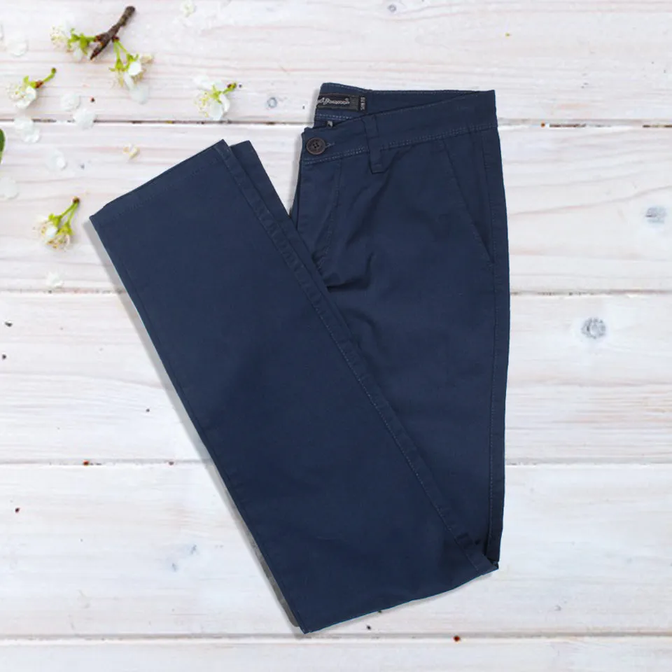 fabric pant- navy/ made in Turkey -3379