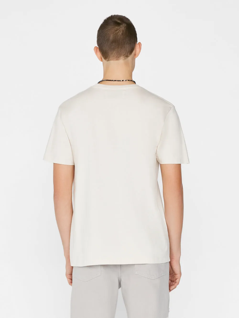 FRAME Logo Tee -- White Beige