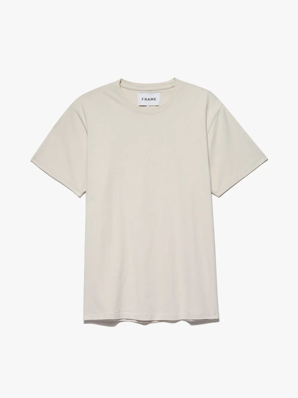 FRAME Logo Tee -- White Beige