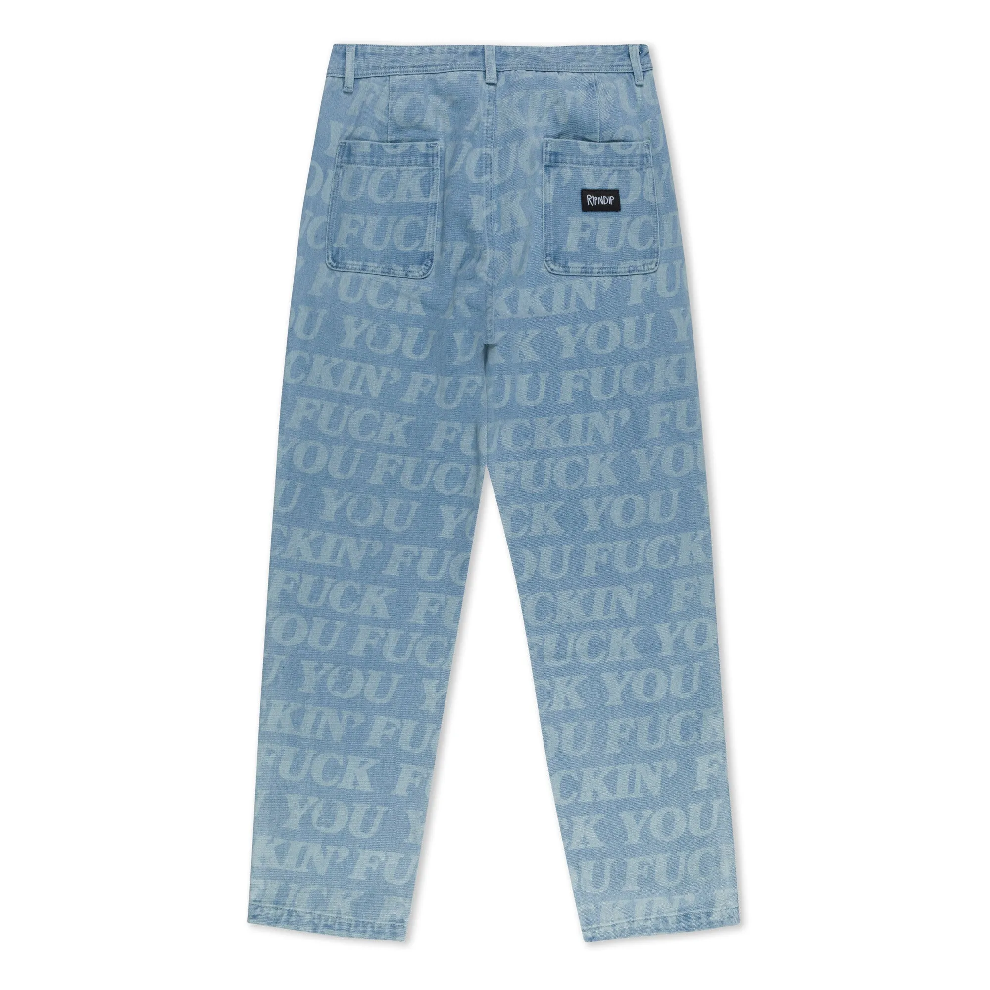 F.U.F.F. Washed Denim Pants (Light Washed Denim)