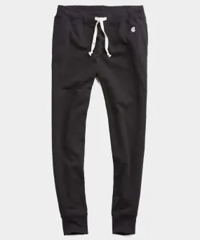 Heavyweight Slim Jogger Sweatpant in Black