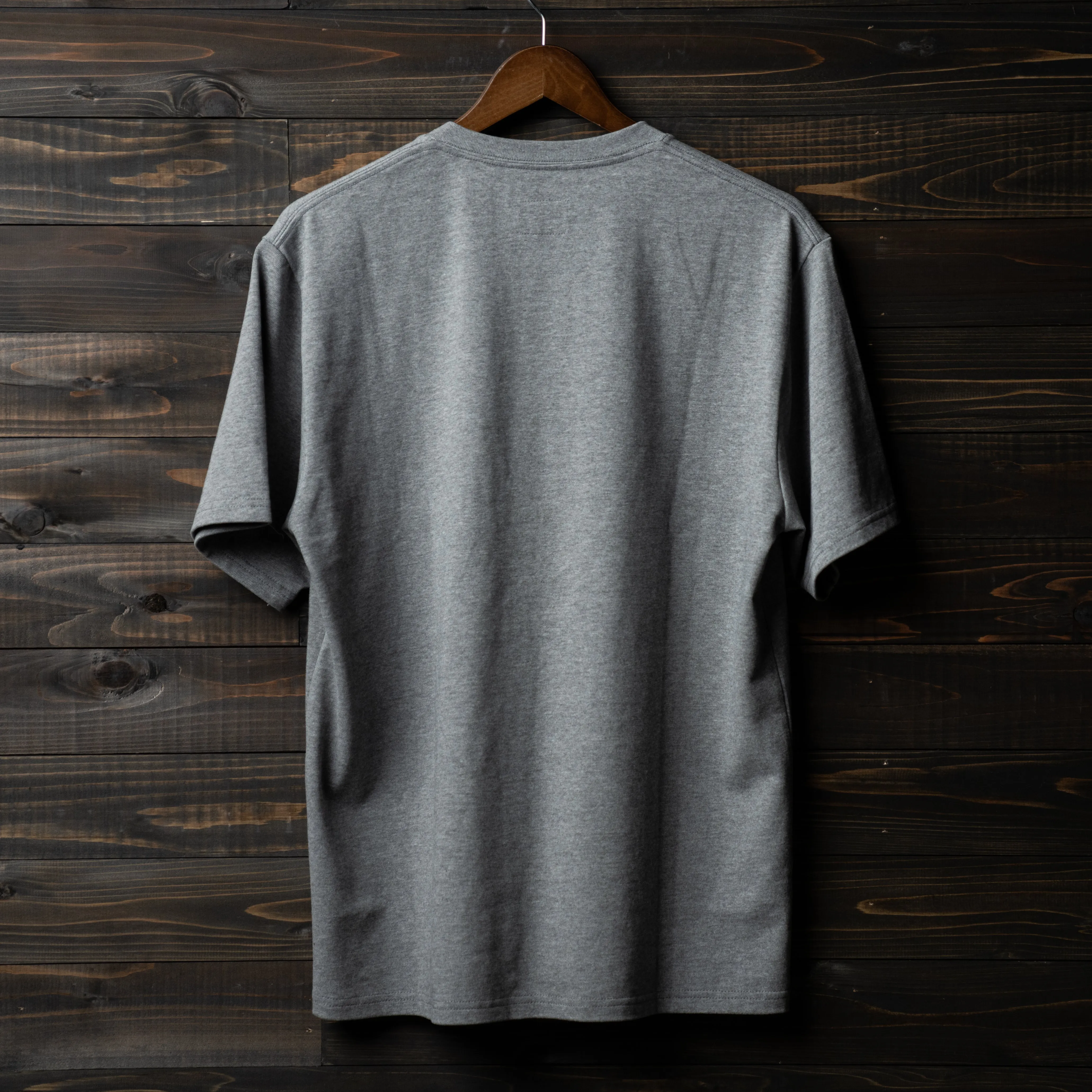 Henley neck t-shirt