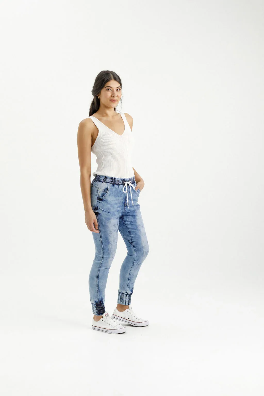 Home-lee Weekender Jeans - snow wash