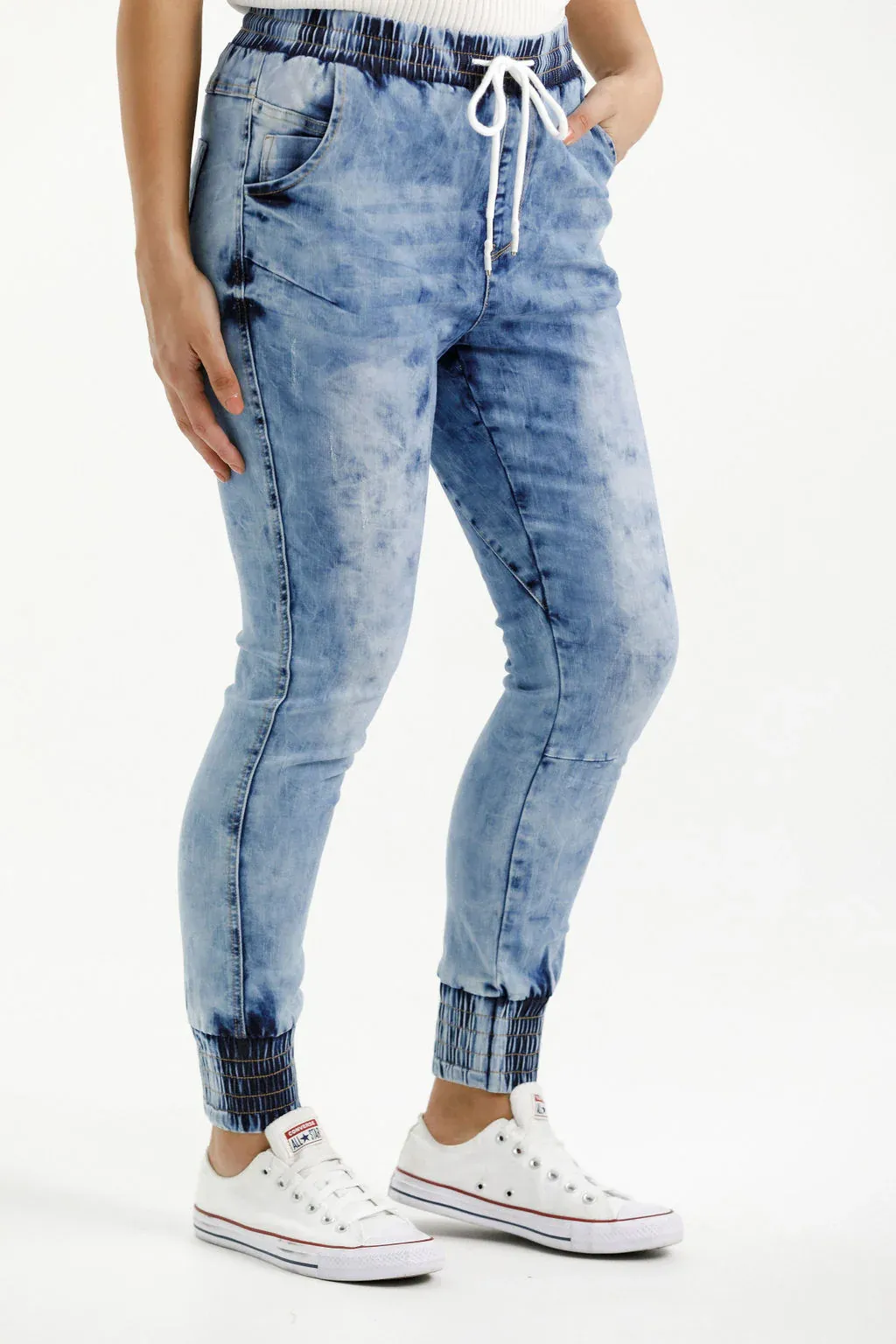 Home-lee Weekender Jeans - snow wash